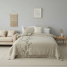 Embroidered Floral Duvet Cover - Fredesigner
