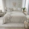 Embroidered Floral Duvet Cover - Fredesigner