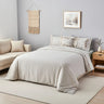 Embroidered Lace-Trim Duvet Cover - Fredesigner