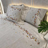 Embroidered Lace-Trim Duvet Cover - Fredesigner