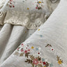 Embroidered Lace-Trim Duvet Cover - Fredesigner