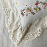 Embroidered Lace-Trim Duvet Cover - Fredesigner