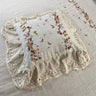 Embroidered Lace-Trim Duvet Cover - Fredesigner