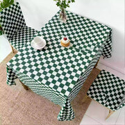 Plaid Table Cover Wrinkle Free for Kitchen - Fredesigner