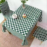 Plaid Table Cover Wrinkle Free for Kitchen - Fredesigner