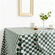Plaid Table Cover Wrinkle Free for Kitchen - Fredesigner