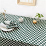 Plaid Table Cover Wrinkle Free for Kitchen - Fredesigner