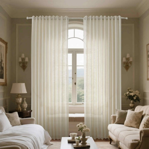 Linen bedroom curtains