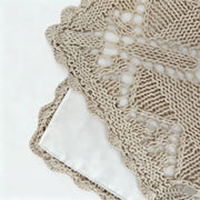 Milk Tea Clover Woven Pillowcase - Fredesigner