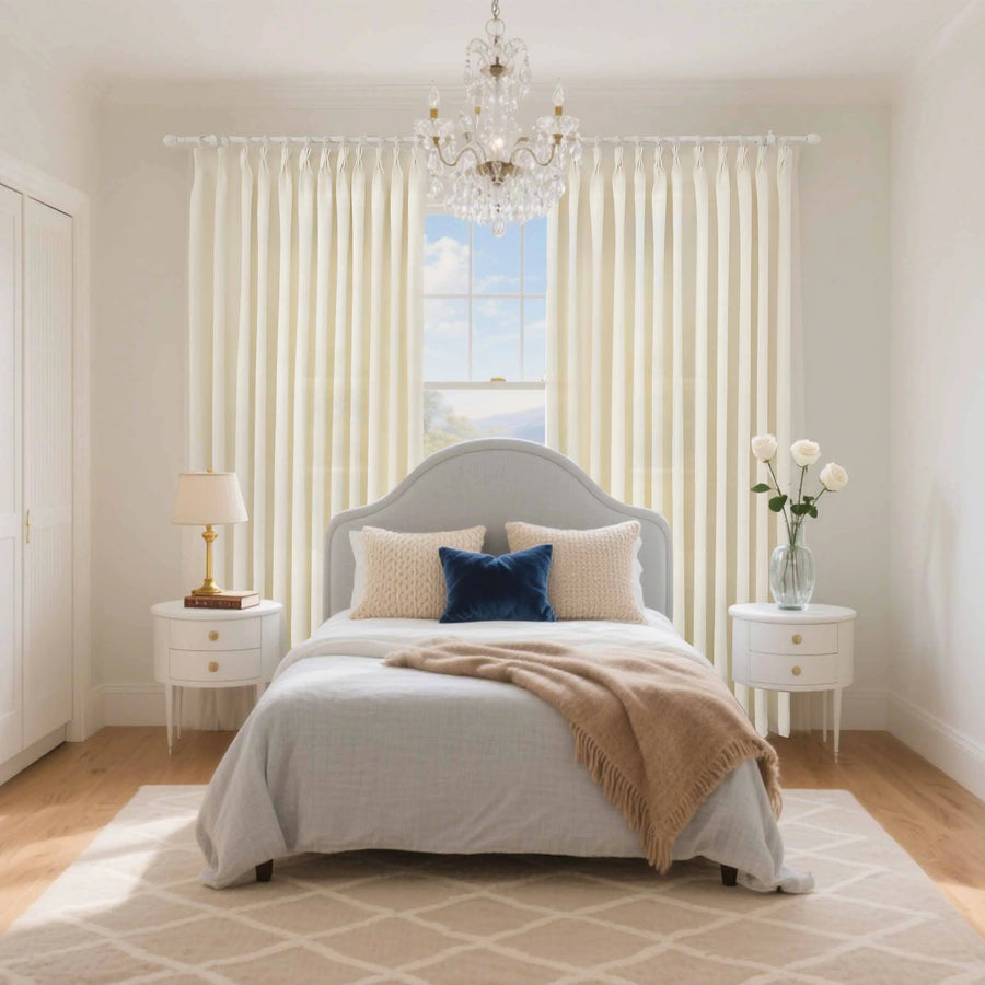 Noise reducing bedroom curtains