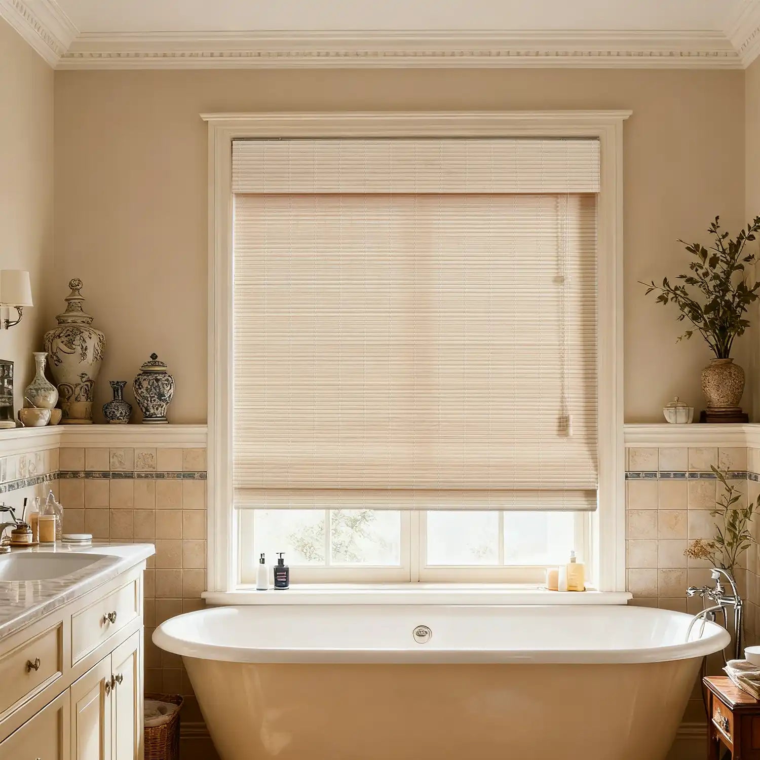 Roman shade for Bathroom