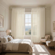 Solid color bedroom curtains