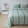 Contrast Color Green Stripe Duvet Cover - Fredesigner