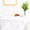 Table Cloth Rectangle Linen Waterproof Textured White - Fredesigner
