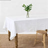 Table Cloth Rectangle Linen Waterproof Textured White - Fredesigner