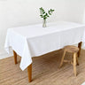 Table Cloth Rectangle Linen Waterproof Textured White - Fredesigner