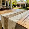 Brown Farmhouse Rustic Table Runner - Fredesigner