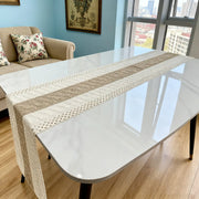 Brown Farmhouse Rustic Table Runner - Fredesigner