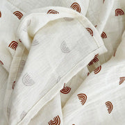 Red Rainbow Kids' Gauze Blanket - Fredesigner