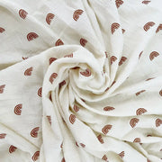 Red Rainbow Kids' Gauze Blanket - Fredesigner