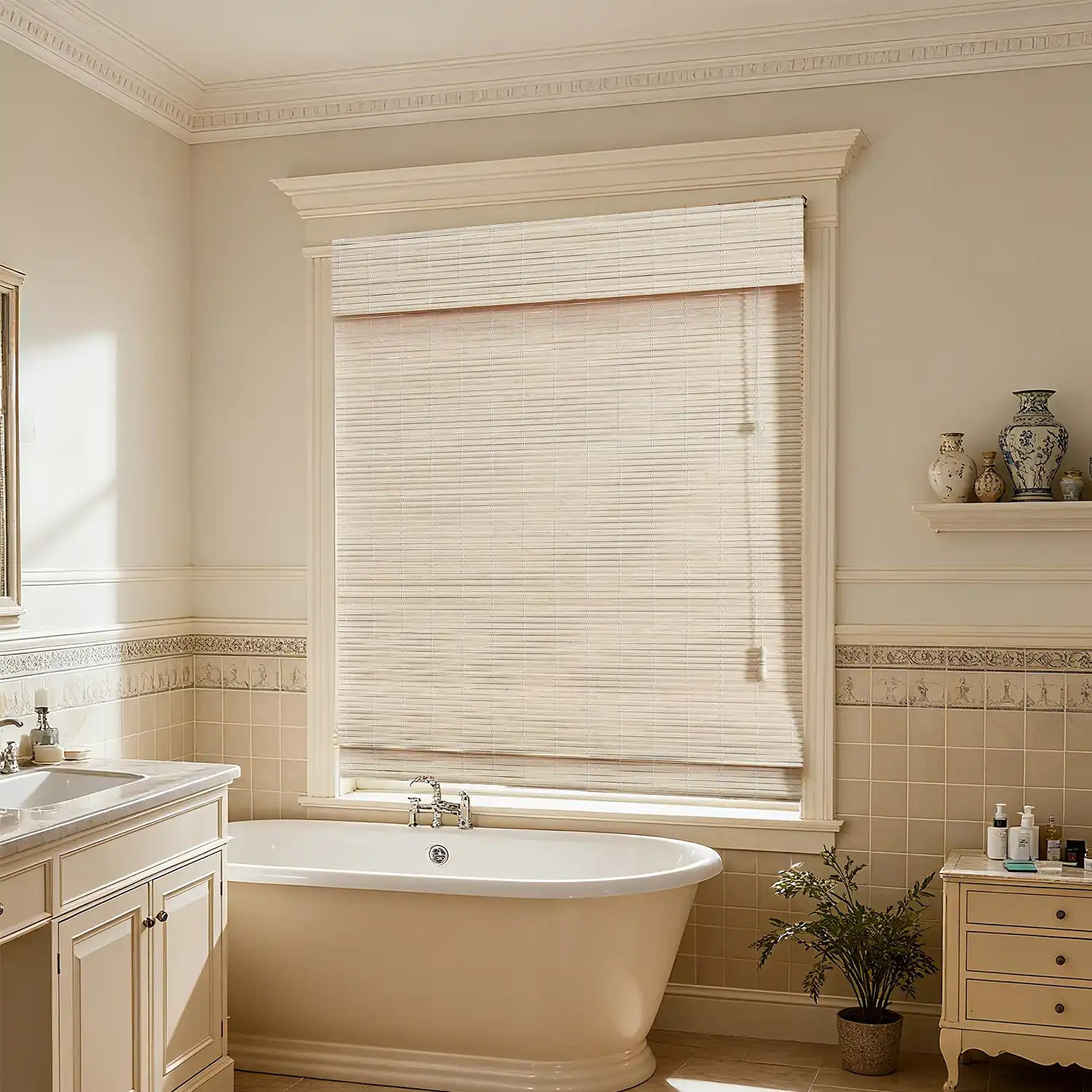 bamboo shade for Bathroom