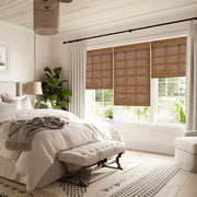 Custom 100% Bamboo Roman Shade Blind for Windows or Doors【2025- E394】