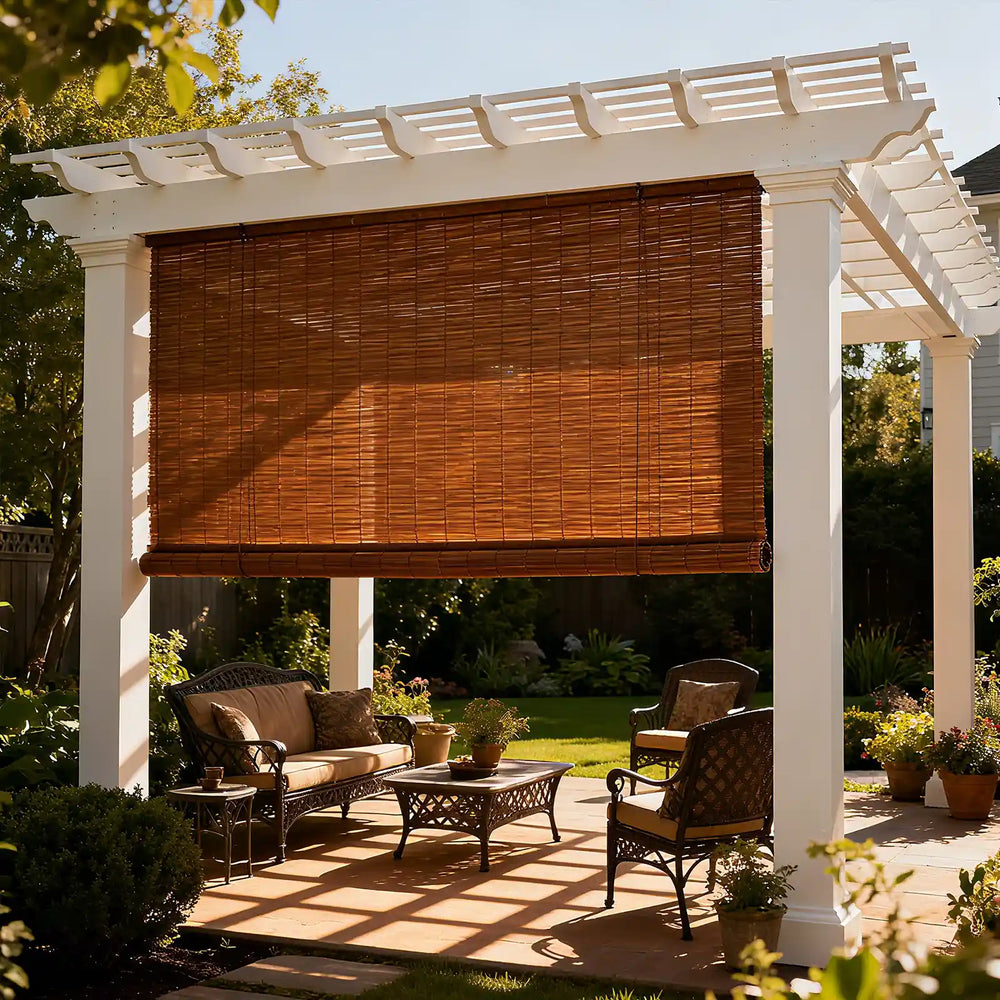 Outdoor Curtain Bamboo Shades - Hundred - Fredesigner