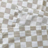 Beige Checkered Tablecloth Tables Plaid - Fredesigner