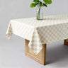 Beige Checkered Tablecloth Tables Plaid - Fredesigner
