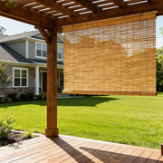 Outdoor Curtain Bamboo Roman Shade - Fredesigner