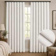 Custom Navy Blue Curtain 100% Blackout - White browser generated product photo