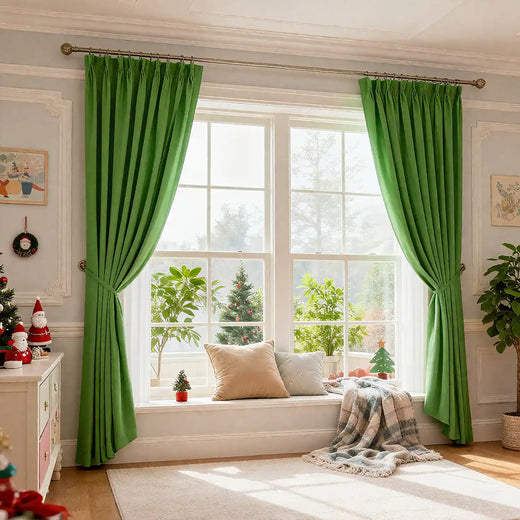 Christmas Velvet Curtains for Living Room Bolonia - Fredesigner