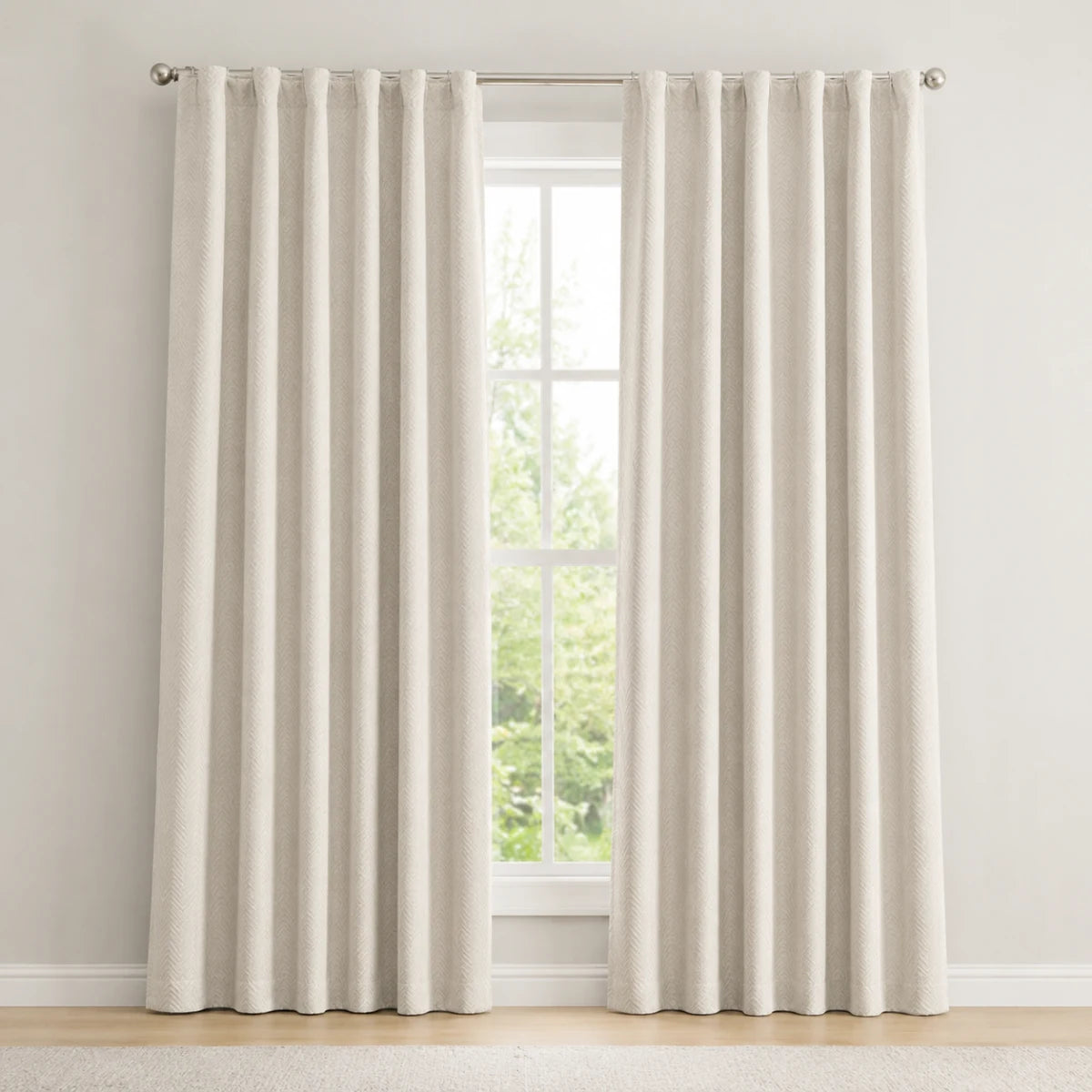 Christmas Baby Nursery Curtains Chevrons - #BLJ17-25 Pale browser generated product photo