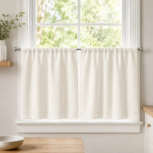 Christmas Olive Green Cafe Curtains Drapes Chevrons - #BLJ17-0 Paper White browser generated product photo