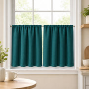 Christmas Olive Green Cafe Curtains Drapes Chevrons - 