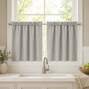 Christmas Olive Green Cafe Curtains Drapes Chevrons - 