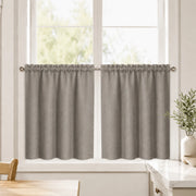 Christmas Olive Green Cafe Curtains Drapes Chevrons - 