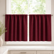 Christmas Olive Green Cafe Curtains Drapes Chevrons - 