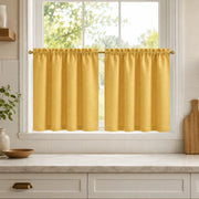 Christmas Olive Green Cafe Curtains Drapes Chevrons - 