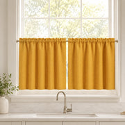 Christmas Olive Green Cafe Curtains Drapes Chevrons - 