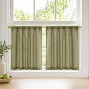 Christmas Red Cafe Curtains Sedge - 