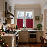 christmas curtains red