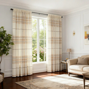 Neutral Plaid Curtains Modern Plaid Curtains Berge - Fredesigner
