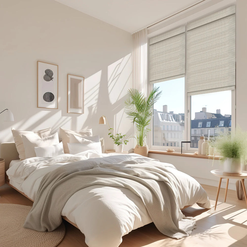 Custom 100% Wood Roman Shade Blind for Windows or Doors【2025-V46】