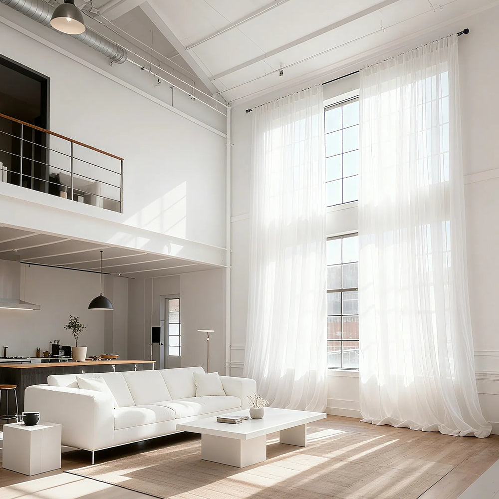 Sheer Curtains for Living Room Damme - Fredesigner