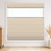 Custom Bedroom Top Down Bottom Up Roman Shade color option Beige White (