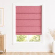 Jenna Linen Roman Shades & Blinds product color Pink(