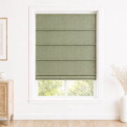 Jenna Linen Roman Shades & Blinds product color Sage Green(