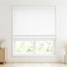 Jenna Linen Roman Shades & Blinds product color White (#J401-1) by Fredesigner