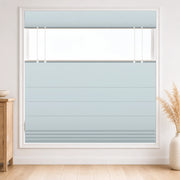 Custom Bedroom Top Down Bottom Up Roman Shade color option Winter Sky(
